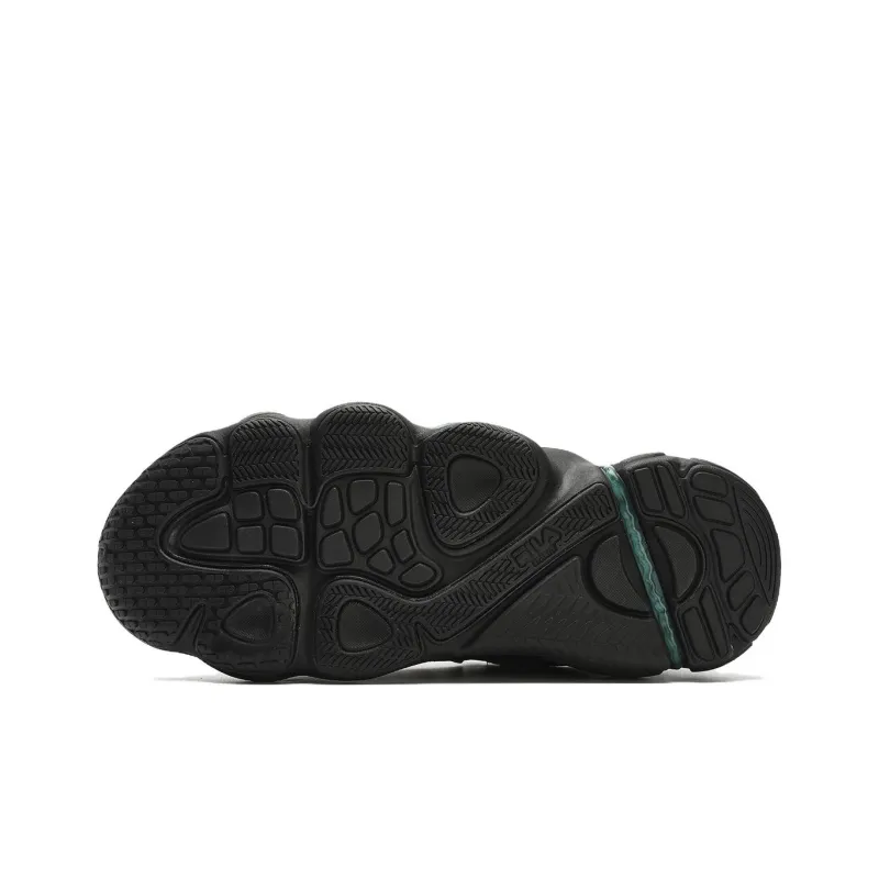 FILA ET Anti Slip Wear Resistant Low Top Running Shoes Men's Black-5