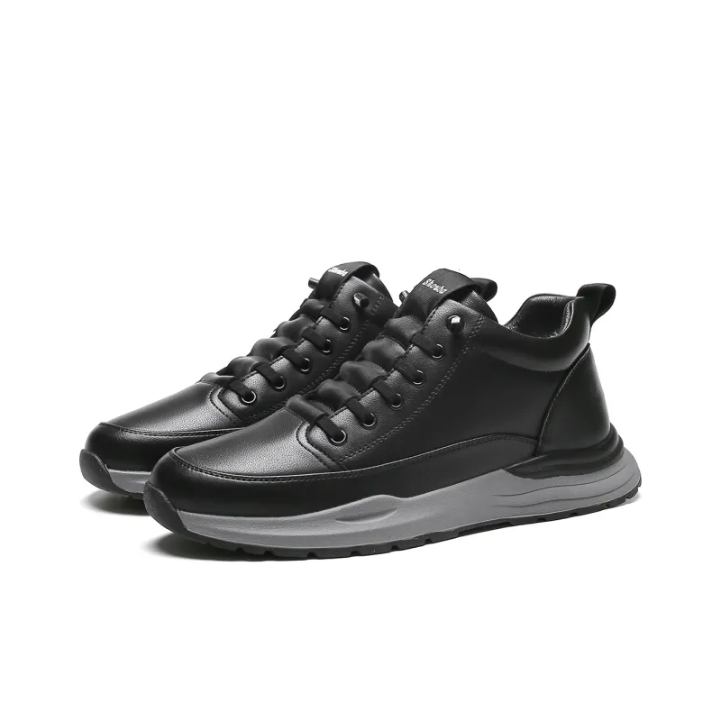 SOBB Low Top Skateboard Shoes 3.3cm Men's Black-5