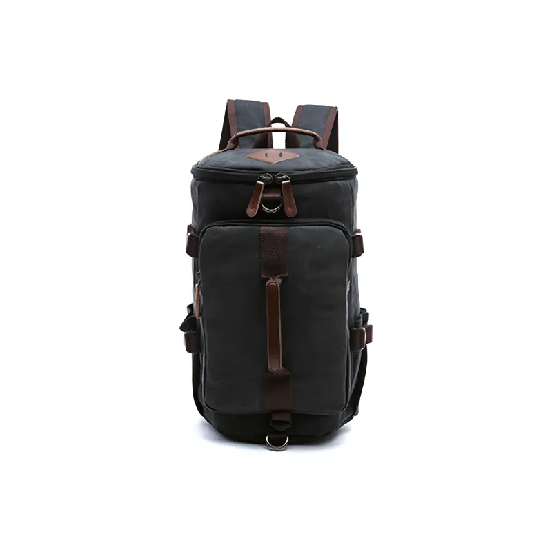 Slazenger Canvas Computer Backpack Shoulder Bag Handbag Regular Men's Black/Gray/Khaki/Army Green/Dark Blue/Coffee-0