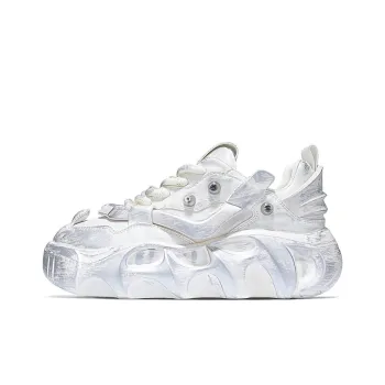 SALAXI Low Top Chunky Sneakers Unisex White