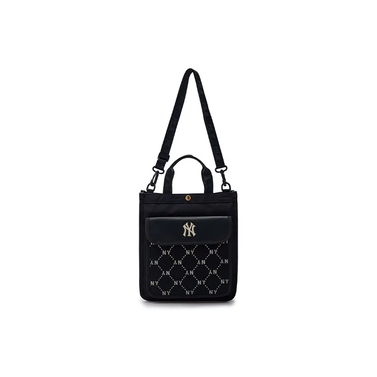 MLB Cotton With Polyester Crossbody Bag Shoulder Bag Handbags Regular Men's Black-4