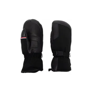 Moncler Lambskin Polyamide Elastane Polyester Cotton Gloves Women's Black