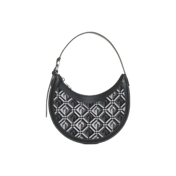 Marine Serre Polyester One Shoulder Handbags Regular Women's Black