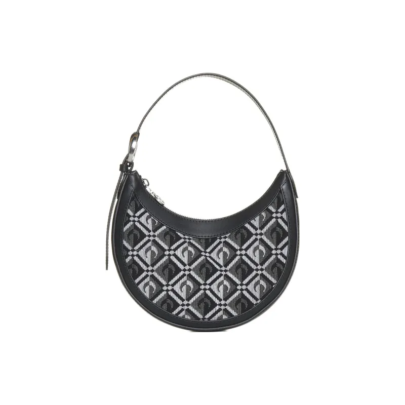Marine Serre Polyester One Shoulder Handbags Regular Women's Black-0