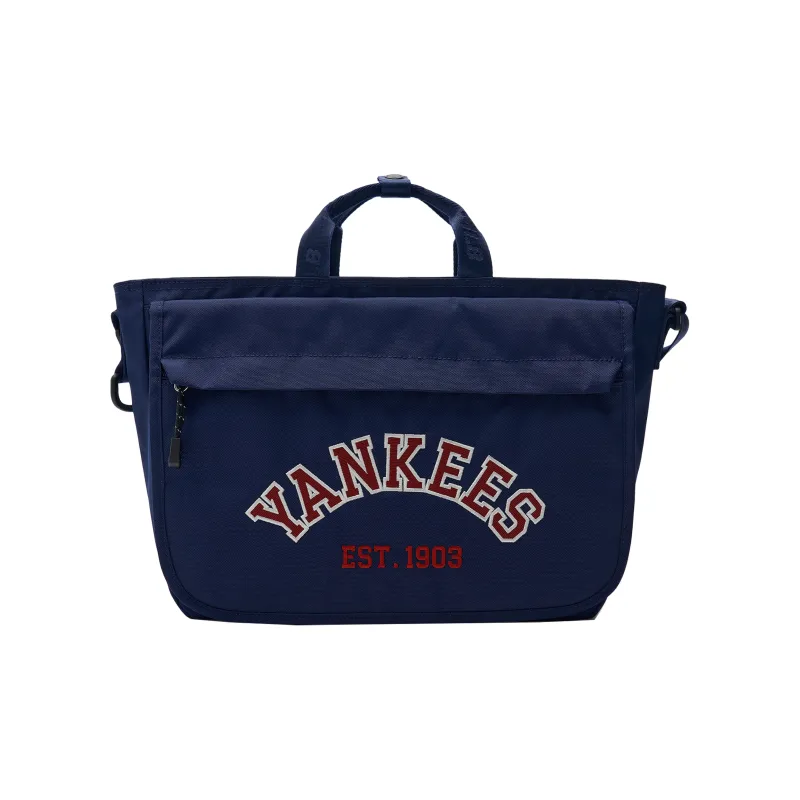 MLB Polyester Tote Bag Shopping Bag Portable Crossbody Bag Shoulder Bag Regular Men's Blue-0