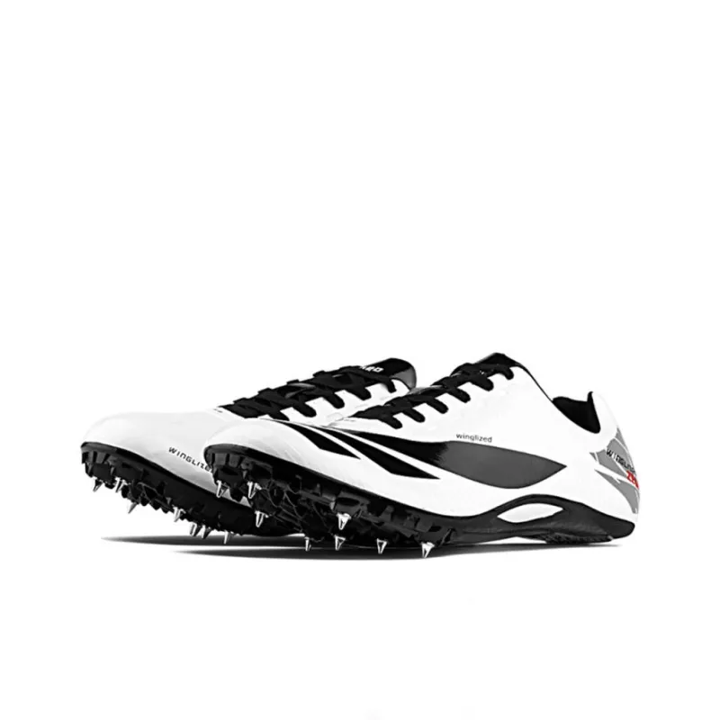 Winglized Low Top Running Shoes Unisex White Upper Black Sole-2