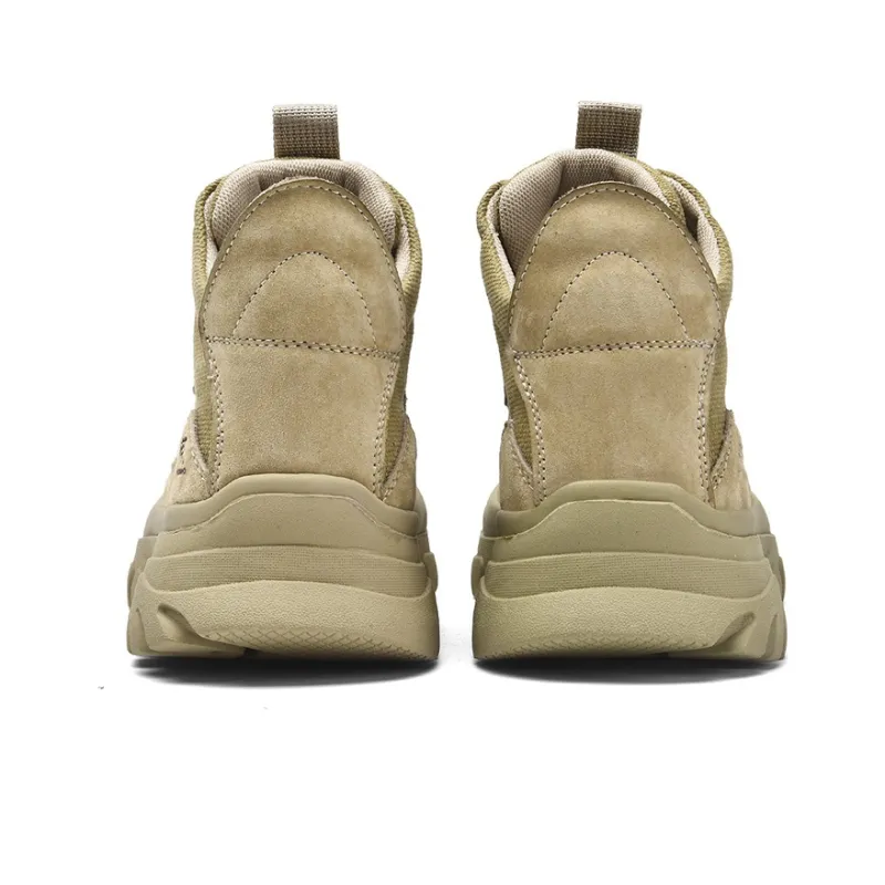 Jeep Breathable Wear Resistant Cushioning Ankle Length Outdoor Boots Men's Sand-3