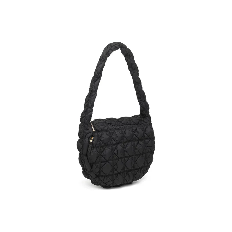 CARLYN Nylon Crossbody Bag, Shoulder Bag Tubas Women's Black-1