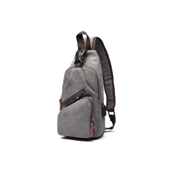 Slazenger Canvas With Microfiber Leather Canvas Bag Sling Bag Men's Multicolor