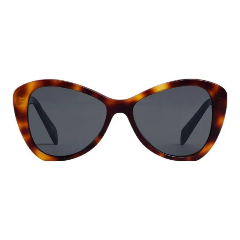 CELINE Acetate Butterfly Sunglasses Women's Tortoiseshell-1