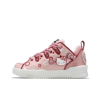 Hello Kitty x Palladium Low Top Skateboard Shoes Women's Pink White