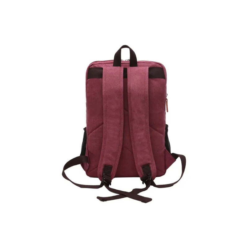Slazenger Canvas With Leather 15.6 Inch Laptop Backpack Regular Unisex Multicolor-18