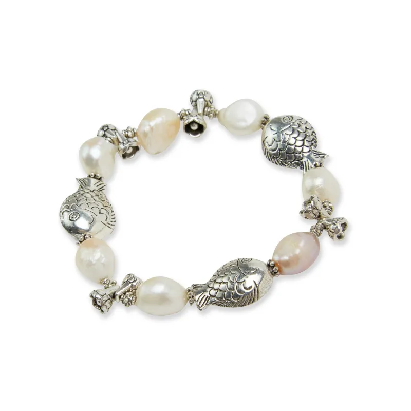 SALTY PUMPKIN Freshwater Pearl Pearl Bracelets Unisex-2