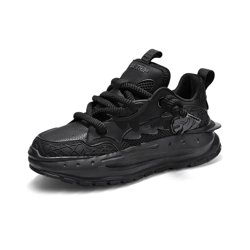 SK.TRIP Low Top Chunky Sneakers Unisex Jet Black-1