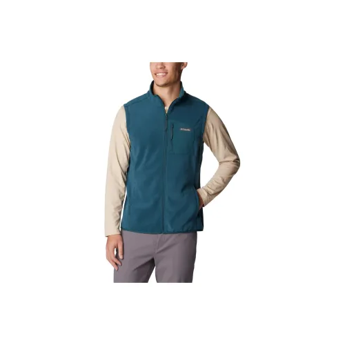 Columbia Outdoor Tracks Vests Men Peacock Green