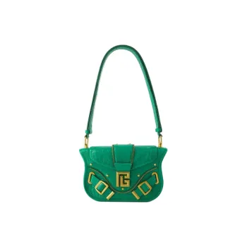 BALMAIN Embossed Blaze Small Shoulder Bag