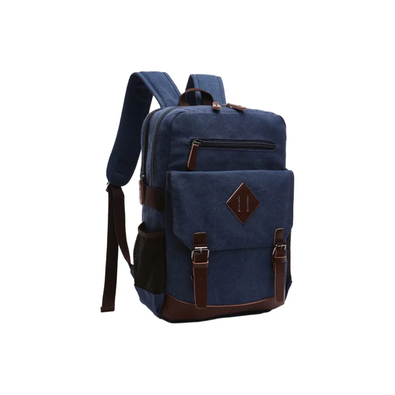 Slazenger Canvas With Leather 15.6 Inch Laptop Backpack Regular Unisex Multicolor-5