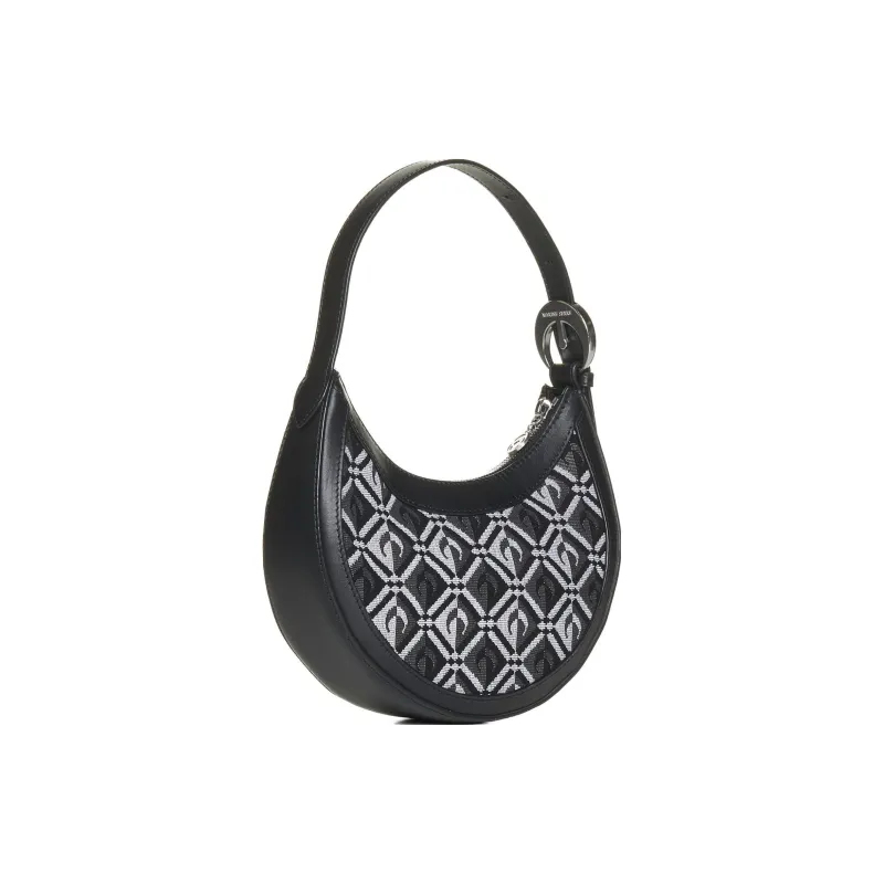 Marine Serre Polyester One Shoulder Handbags Regular Women's Black-1