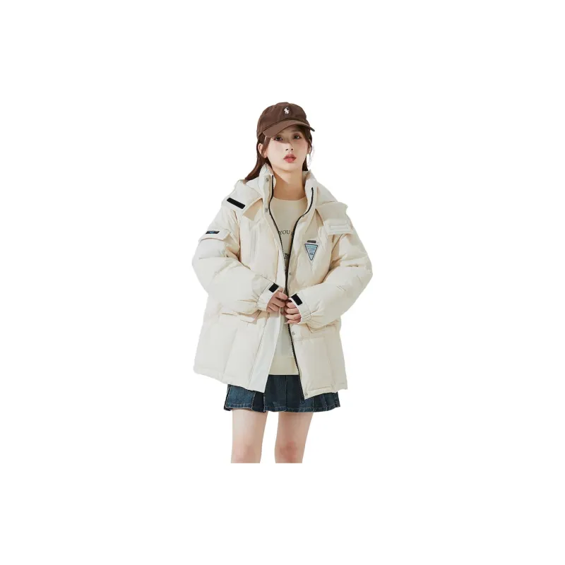 Tonlion Down Jacket Women's Semi Matte White-1