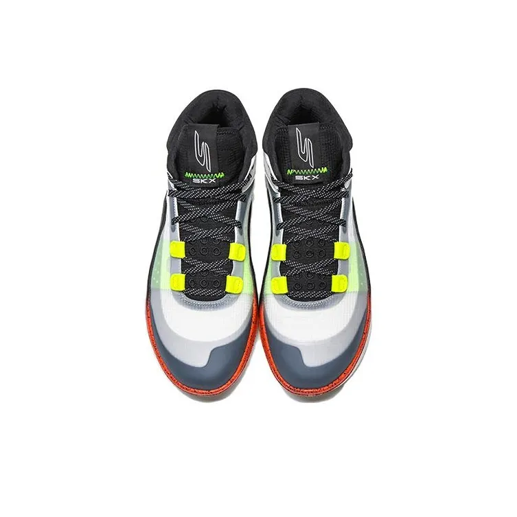 Skechers Skx Resagrip White Black Orange-3