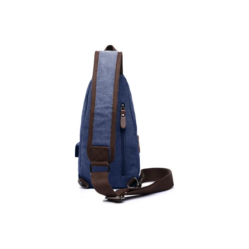Slazenger Canvas With Microfiber Leather Canvas Bag Sling Bag Men's Multicolor-10
