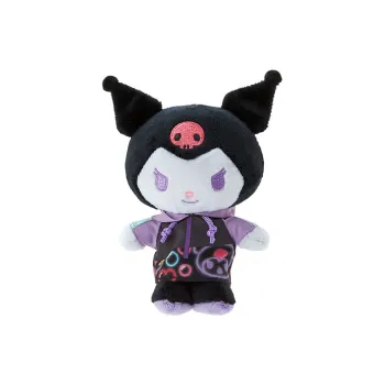Sanrio Kulomi Kuromi Neon Light Collection Dolls Plush Pendant 15cm Height