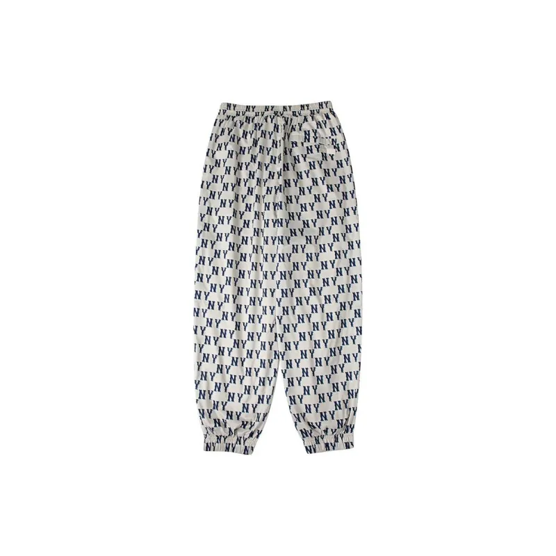 MLB New York Yankees Casual Pants Unisex Ecru-1