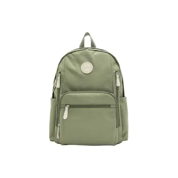 SEM/R Polyester Laptop Backpack Medium Size Unisex Ecru/Purple