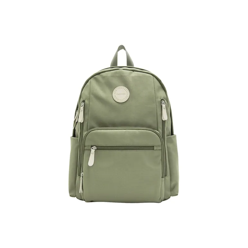 SEM/R Polyester Laptop Backpack Medium Size Unisex Ecru/Purple-10