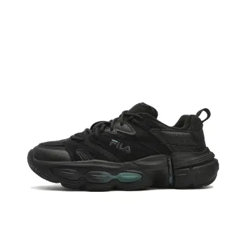 FILA ET Anti Slip Wear Resistant Low Top Running Shoes Men's Black