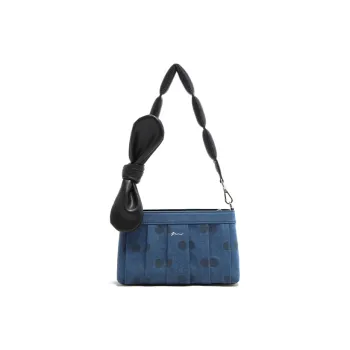MICOCAH Shoulder Bags Polka Dot Denim