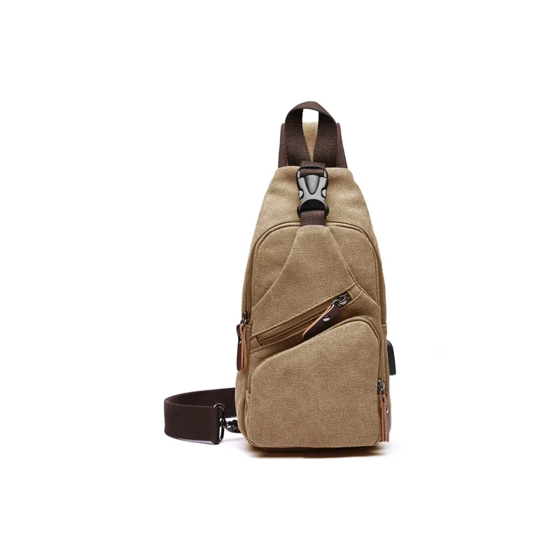 Slazenger Canvas With Microfiber Leather Canvas Bag Sling Bag Men's Multicolor-17