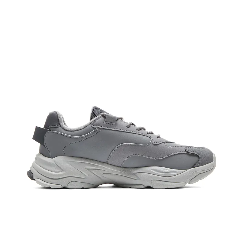 PEAK Xinglan Low Top Chunky Sneakers Men's Silver Gray-1