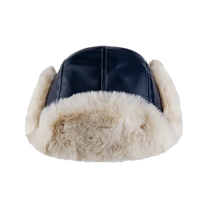 FREE RABBITⅡ Leather Trapper Hats Unisex-7