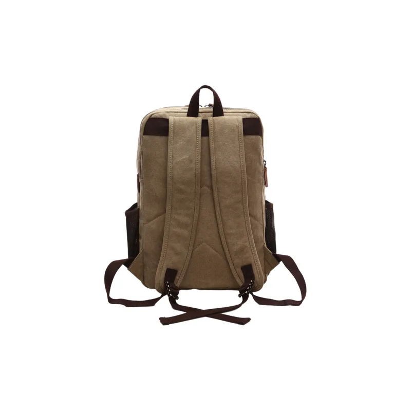 Slazenger Canvas With Leather 15.6 Inch Laptop Backpack Regular Unisex Multicolor-10