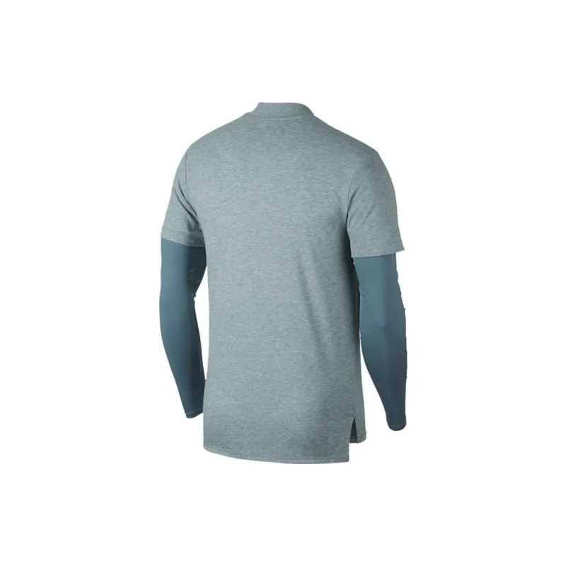 Nike T Shirts Men Blue Gray-1