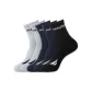 2 Navy Blue+2 Light Gray+Black