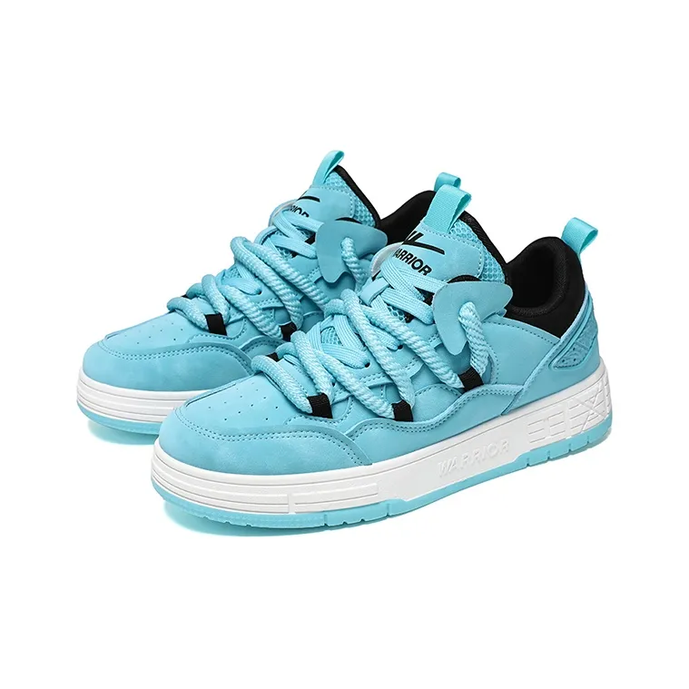 Warrior Low Top Skateboard Shoes Unisex Lake Blue-2