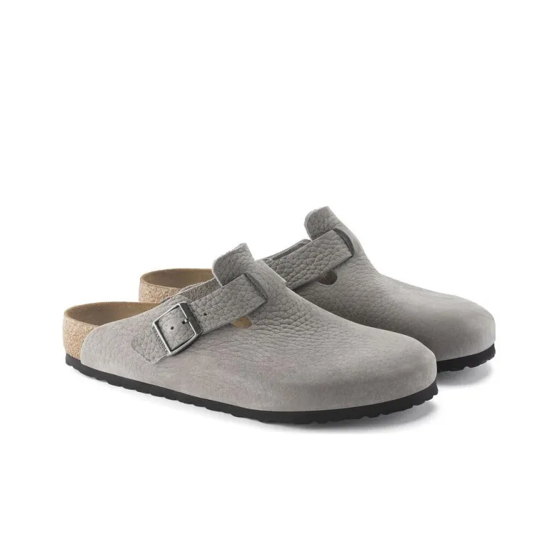 Birkenstock Boston Closed Toe Slippers Unisex Whale Gray-3