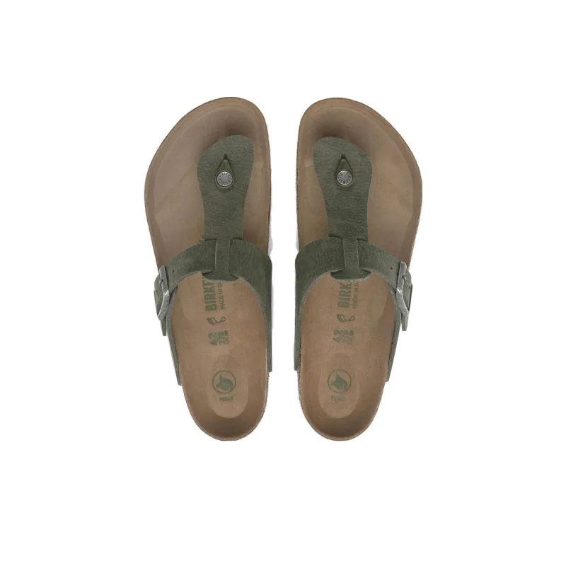 Birkenstock Medina Vegan Slip Resistant Flip Flops Men's Green-5