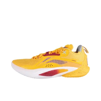LiNing Speed 10 Cushioning, Slip Resistant, Abrasion Resistant, Breathable Low Top Basketball Shoes Men's Yellow