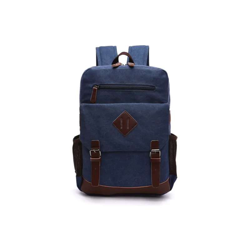 Slazenger Canvas With Leather 15.6 Inch Laptop Backpack Regular Unisex Multicolor-4