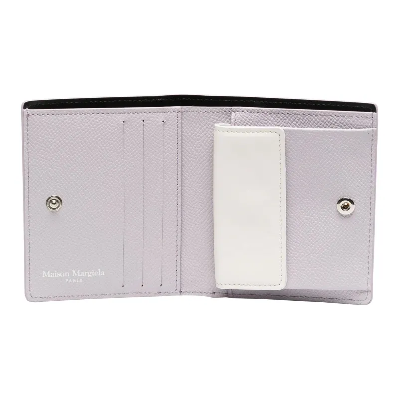Maison Margiela Calfskin Wallet Regular Men's Lilac & Black-2