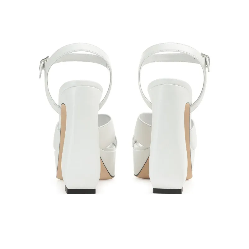 SERGIO ROSSI Open Toe Buckle Fastened Sandals Women's-4