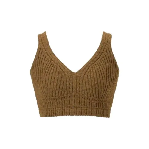 UNIQLO Tank Tops Women's Brown