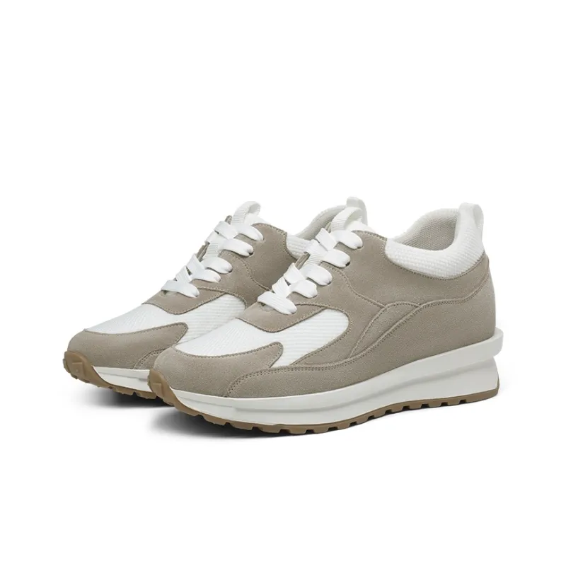 He Jinchang Hermo Collection Slip Resistant Low Top Casual Shoes Women's Khaki-4