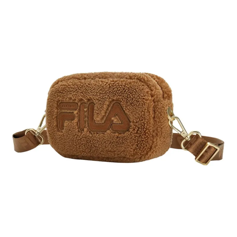 FILA Fabric Shoulder Bag, Crossbody Bag Extra Small Women's Light Brown-1