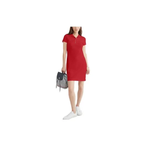 Tommy Hilfiger Short-Sleeved Dresses Women's Flame Red