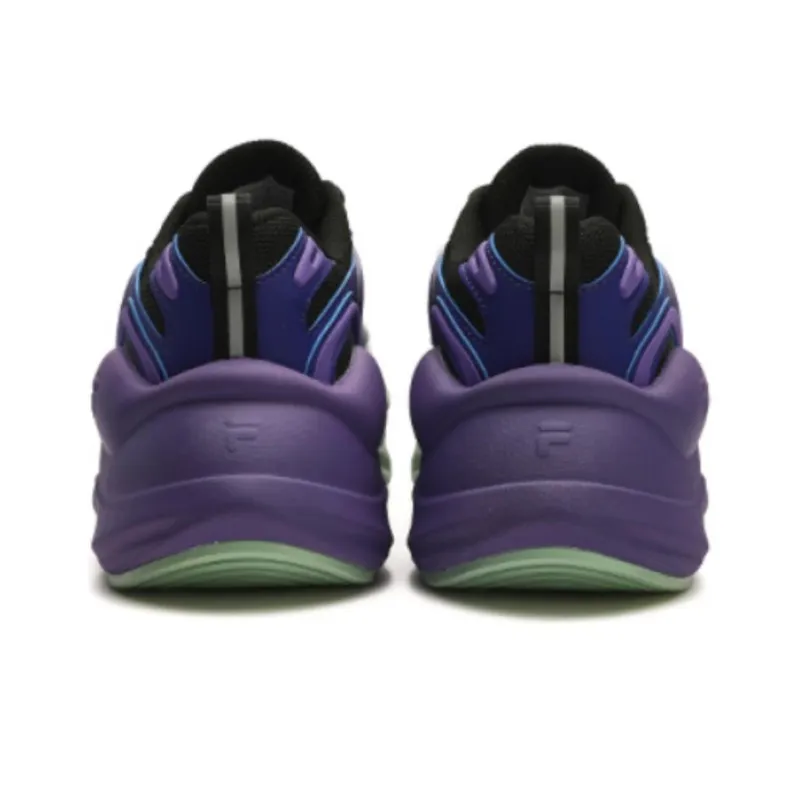 FILA FUSION Fashion Daddy Shoes 'Green Purple Black' Women's-3