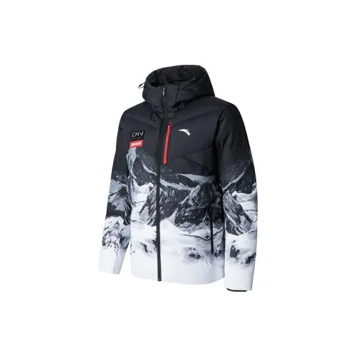 ANTA Down Jackets Men Snowflake White/All Over Print